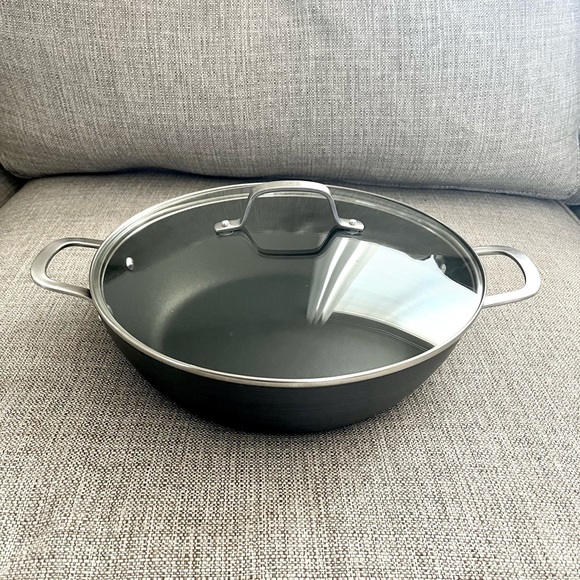 Calphalon Classic Hard-Anodized Nonstick 12” All Purpose Pan w/ Cover LIKE NEW - Picture 6 of 15